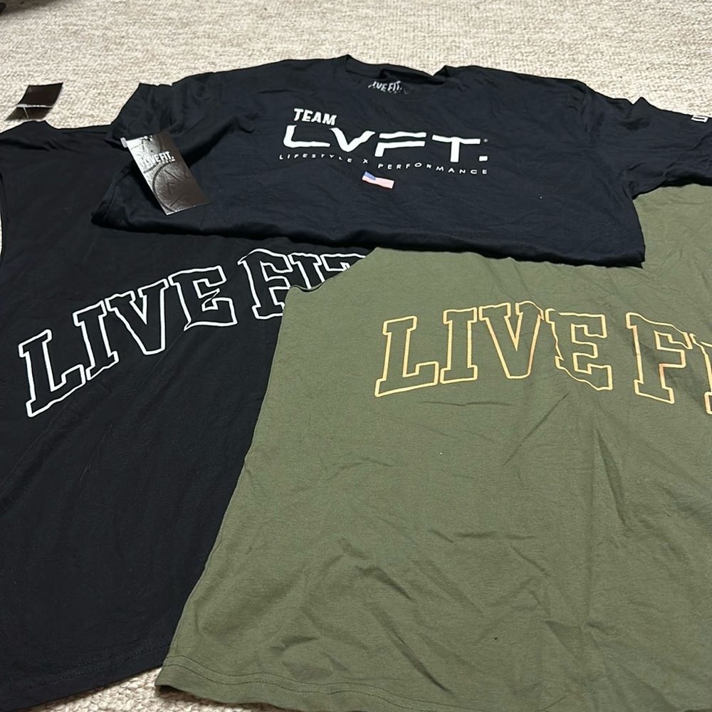 Live Fit t-shirt and 2 tank tops XL NWT